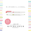 Zebra Highlighter Mildliner, juego de 5 colores amistosos