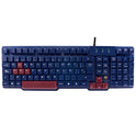 Mars Gaming MKBC - Teclado (Estándar, Alámbrico, USB, Interruptor de membrana, QWERTY, Negro, Granate)