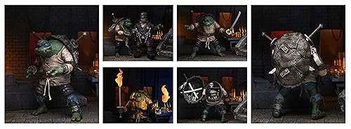 NECA Universal Monsters TMNT Figura de acción a Escala de 18 cm Ultimate Leonardo Jorobado