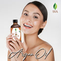SVA Organics Aceite natural puro de 4 onzas para el cuidado de la piel, cara, cabello, masaje corporal, champú, labios, cabello, uñas, acondicionador, loción, suero facial, aromaterapia
