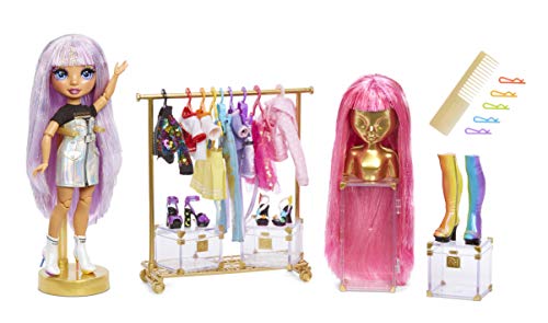 Rainbow High Fashion Studio – Exclusive Doll with Clothing, Accessories & 2 Sparkly Wigs - Create 300+ Looks!