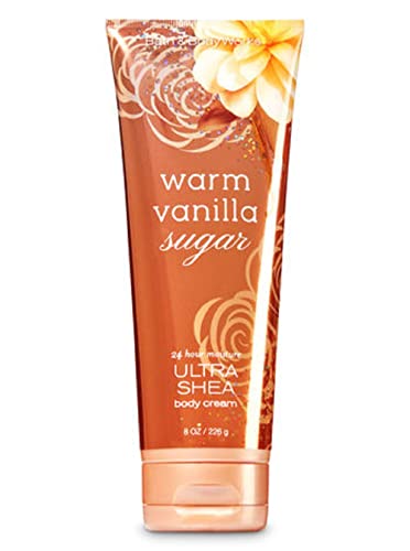 Bath & Body Works Crema de karité de vainilla cálida de 8 onzas