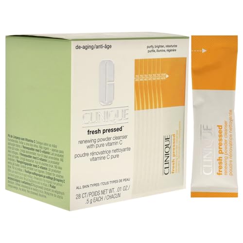 Clinique Clinique Fresh Pressed Renewing Powder Cleanser With Pure Vitamin C 5g/0.01oz X 28 Packets, 0.01 Oz