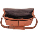 Kenneth Cole Risky Business Messenger Bag, Dark Brown, One Size