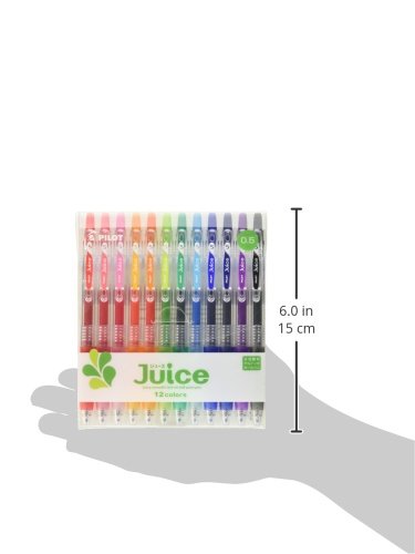 Pilot Juice Bolígrafo de tinta de gel, 0.38 mm, juego de 12 colores, Standart