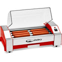 The Candery - Rodillo eléctrico para perros calientes, máquina para cocinar salchichas - 6 capacidad para perros calientes, máquina para perros calientes para niños y adultos