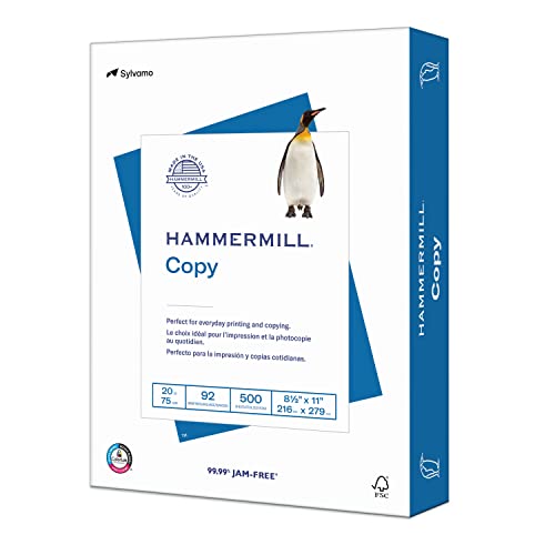 Hammermill Papel A4, 210 mm x 297 mm, 1 resma (500 hojas), 92 brillantes