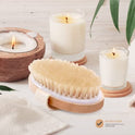 Dry Skin Body Brush - Improves Skin's Health And Beauty - Natural Bristle - Remove Dead Skin And Toxins, Cellulite Treatment , Improves Lymphatic Functions, Exfoliates, Stimulates Blood Circulation