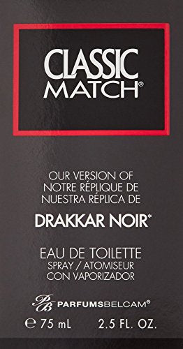 Classic Match, version of Drakkar Noir for men Eau de Toilette Spray