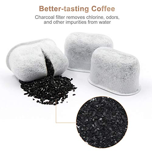 De carbón vegetal de repuesto Filtros de agua – Elimina el cloro, olores, y otras impurezas de water-for Cuisinart máquinas de café