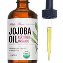 Jojoba Oil (4 oz), USDA Certified Organic, 100% Pure, Cold Pressed, Unrefined. Revitalizes Hair and Gives Skin a Radiant, Youthful Look. Great treatment for Face, Lips, Cuticles, Stretch Marks, Beard