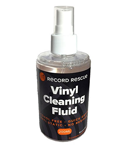 Vinyl Cleaning Fluid & Microfiber Towel - Record Washing Solution (200ml Spray Bottle) | Record Rescue