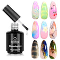 Beetles Nail Blooming Gel, 15ml Clear UV LED Blossom Gel Polish for Spreading Effect, Marble, Natural Stone, Watercolor, Floral Print Nail Art Design Manicure