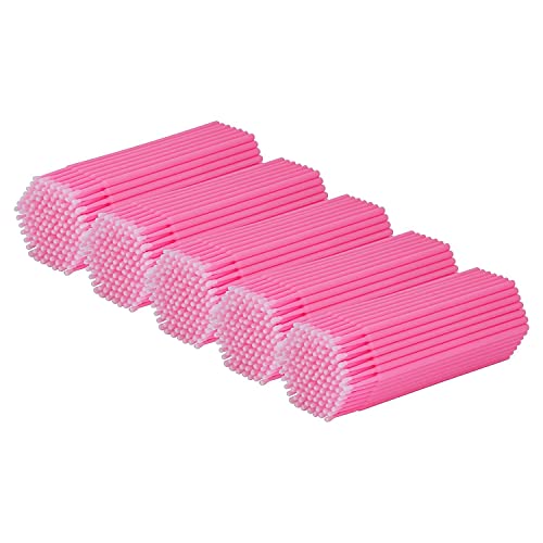 Cuttte 500PCS Disposable Micro Swabs for Eyelash Extension, Micro Applicators Eyelash Swabs for Makeup Application