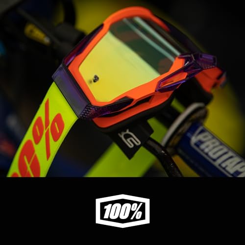 anteojos protectoras para bicicleta de montaña y motocross, 100% Racecraft 2, MX y MTB Racing (MAYFAIR - lente plateada espejo)