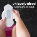 U By Kotex Almohadillas femeninas para adolescentes ultrafinas con alas, protección durante la noche, 48 unidades (4 paquetes de 12), 12 unidades