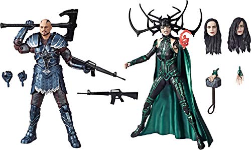 Marvel Legends Series Thor: Ragnarok, pack de 2 figuras de acción coleccionables de 15 cm de Skurge y Marvel's Hela inspiradas en la película