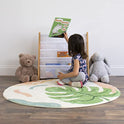 Humble Crew, Estantería de Almacenamiento para Libros de niños, Color Natural y Blanco, con Mangas Profundas, Universal