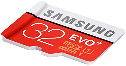 SAMSUNG 32 GB EVO Plus Clase 10 Micro SDHC con Adaptador de 80 MB/s (MB-MC32DA/AM)