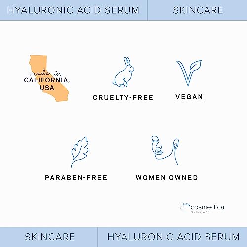 Cosmedica Skincare - Suero puro de ácido hialurónico - 2 oz (60 ml)