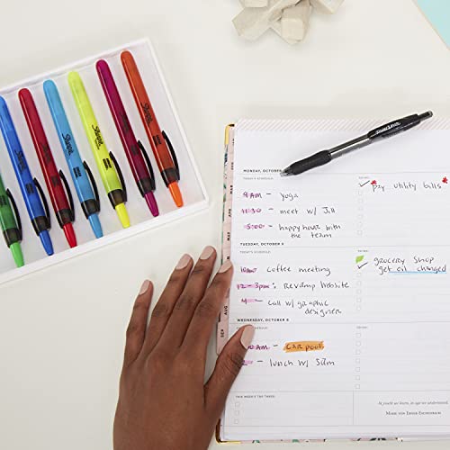 Sharpie Accent – Rotulador fluorescente retráctil, Colores Variados, 8-Count