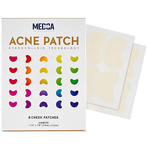 Acne Patch - Pimple Spot Treatment Hydrocolloid Bandages Absorbing Zit Cover Dots, Heart and Star Shapes by MEDca