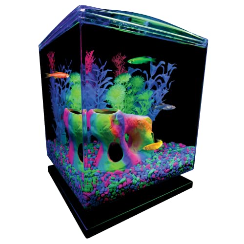 GloFish Grava de Acuario, Colores Fluorescentes, complementa los Tanques, Bolsa de 5 Libras