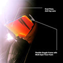 Gafas protectoras 100% SNOWCRAFT HiPER Premium (blanco/rojo - lente roja espejo)
