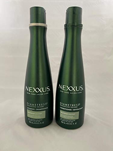 Nexxus Diametress - Paquete combinado voluminizador, champú para reequilibrar + acondicionador restaurador, 14 onzas cada uno, el embalaje puede variar