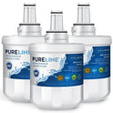 Samsung DA29-00003G repuesto de filtro de agua premium certificado. Compatible con Samsung DA29-00003G y Samsung AQUA-PURE Plus. Diseñado para un ajuste exacto y estándares como filtro original – Pureline (3 unidades)