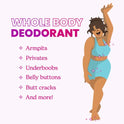 Natural Deodorant - Underarms and Private Parts - Aluminium-Free, Baking Soda-Free, Hypoallergenic, and Safe For Sensitive Skin - 70ml Stick (Unscented)