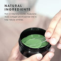 Pacinos Parches de gel debajo de los ojos – elimina la hinchazón, suaviza las arrugas, ilumina bajo la oscuridad de los ojos, reafirma y aprieta la piel con vitamina E y B5, promueve el colágeno, orgánico, 60 piezas