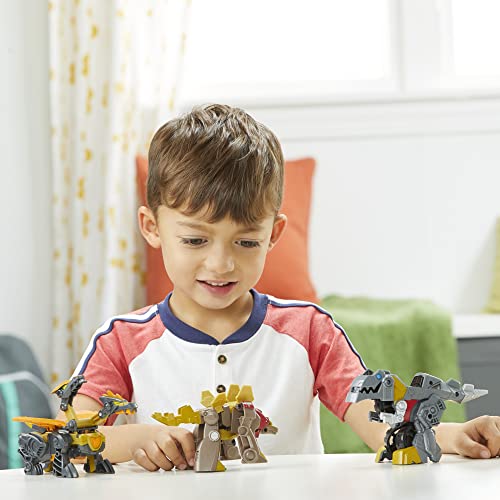Transformers Dinobot Adventures Dinobot Squad Grimlock, Dinobot Snarl, and Predaking 3-Pack Converting Figures, 4.5-Inch Toys, Ages 3 and Up