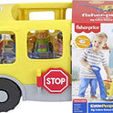 Fisher-Price Little People Big Yellow camión, Juguete Musical para Empujar y Tirar con escenarios Inteligentes para niños pequeños y preescolares