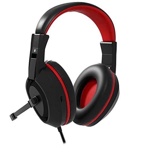 Mars Gaming MAH1V2 Biauricular Diadema Negro, Rojo auricular con micrófono - Auriculares con micrófono (Consola de videojuegos + PC/Videojuegos, 7.1 canales, Biauricular, Diadema, Negro, Rojo, Acrilonitrilo butadieno estireno (ABS))