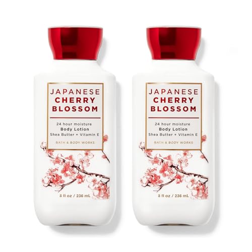 Bath and Body Works 2 Pack Japanese Cherry Blossom Super Smooth Body Lotion 8 Oz