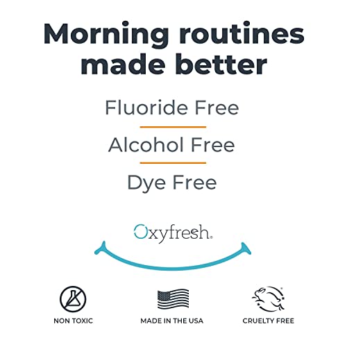 Oxyfresh Fresh Breath enjuague bucal de menta limón – galardonado con el envase bucal recomendado por el dentista, sin alcohol, sin flúor, con aloe y aceites esenciales naturales.