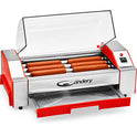 The Candery - Rodillo eléctrico para perros calientes, máquina para cocinar salchichas - 6 capacidad para perros calientes, máquina para perros calientes para niños y adultos