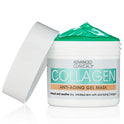 Advanced Clinicals Collagen Anti-Aging Gel Mask with Coconut Oil and Rosewater. Plumping mask for wrinkles, fine lines. Supersize 5oz (5oz)