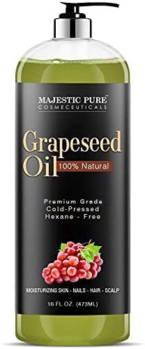 Grapeseed Oil from Majestic Pure, 100% Pure & Natural Massage and Carrier oil, 16 fl oz