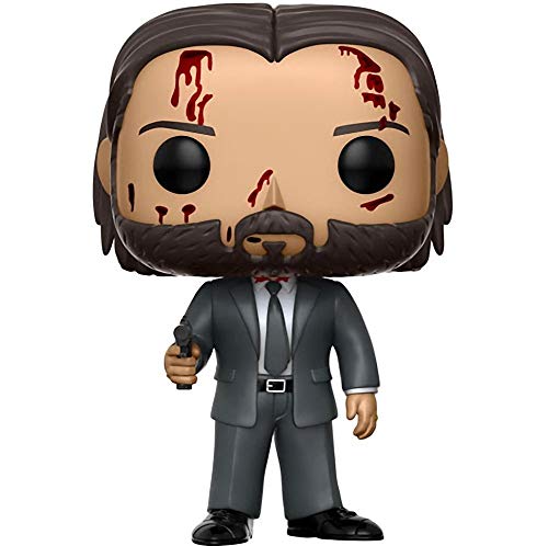 Funko Pop! Películas: John Wick Capítulo 2 - Figura de vinilo Bloody Limited Chase Variant (incluido con funda protectora Pop Box)