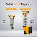 iSpring WSP50ARB - Filtro de agua para sedimentos giratorios y reutilizables
