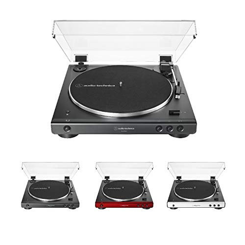 Audio-Technica AT-LP60XBT-WH Fully Automatic Bluetooth Belt-Drive Stereo Turntable