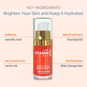 Noche Y Dia Night and Day Vitamin C Revitalizing Concentrate Serum for Face with Bitter Orange, Lemon, & Kiwi Seed 1.02 fl oz