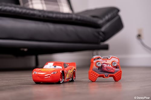 Jada Toys Pixar Cars 1:24 Rayo Mcqueen RC Control Remoto Coche 2.4 GHz Juguetes Rojos para niños