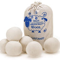 Handy Laundry Pelotas de lana secadoras – Suavizante de tela natural, reutilizable, reduce las arrugas de la ropa y ahorra tiempo de secado. La bola de secador grande es una mejor alternativa a las bolas de plástico y suavizante líquido.