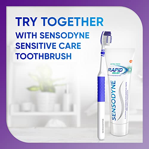 Sensodyne - Pasta de dientes de sensibilidad de alivio rápido para dientes sensibles