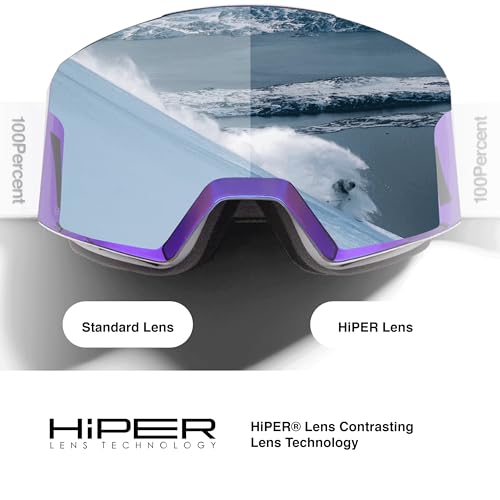 Gafas protectoras 100% SNOWCRAFT HiPER Premium (blanco/rojo - lente roja espejo)