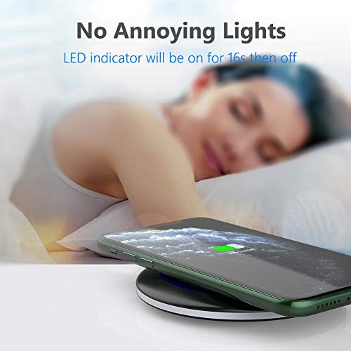 yootech Cargador inalámbrico con Certificado Qi de 7,5 W de Carga inalámbrica Compatible con iPhone