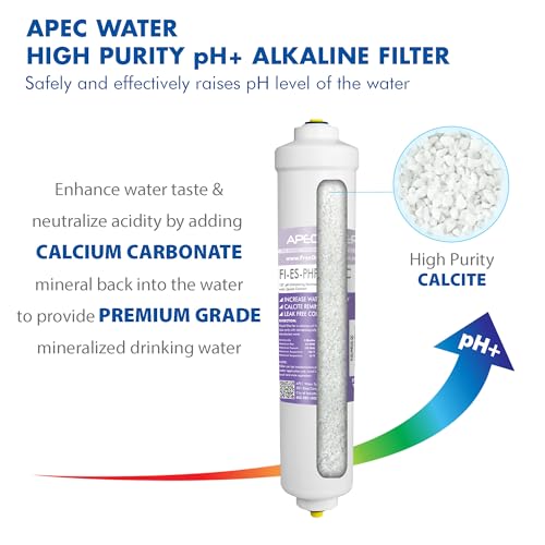 APEC Water Systems FILTER-SET-ESPH Juego de filtros de repuesto de alta capacidad para la serie Essence Sistema de filtro de agua de ósmosis inversa alcalina Etapa 1-3 y 6